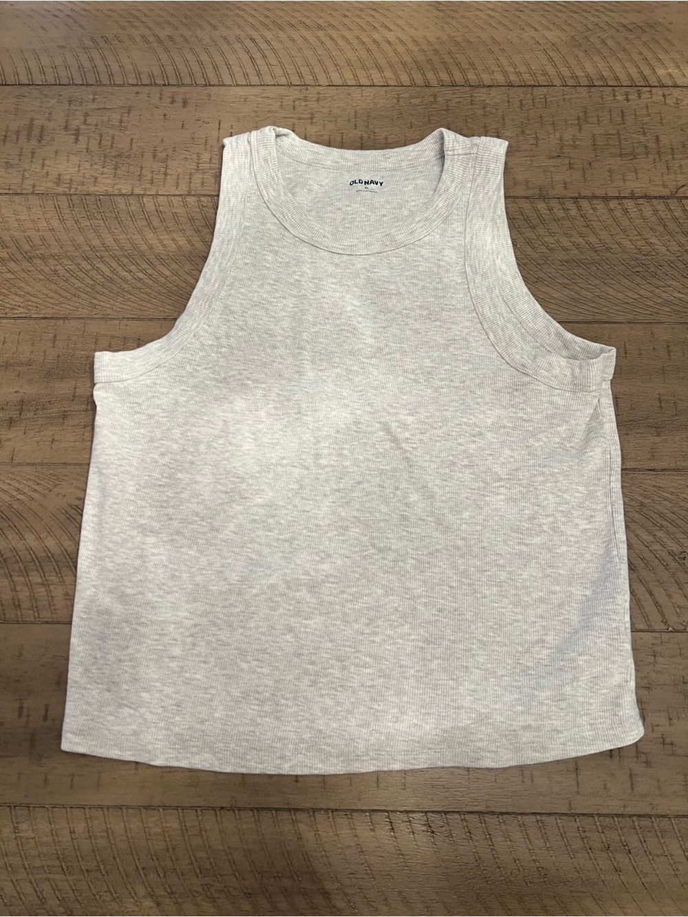 Old Navy Light Gray Ribbed Tank